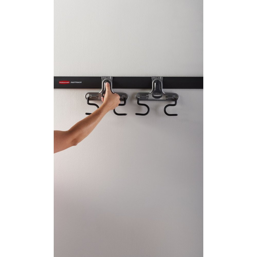 Rubbermaid Fast Track Wall Mounted Garage Storage Utility Multi Hook (2  Pack)