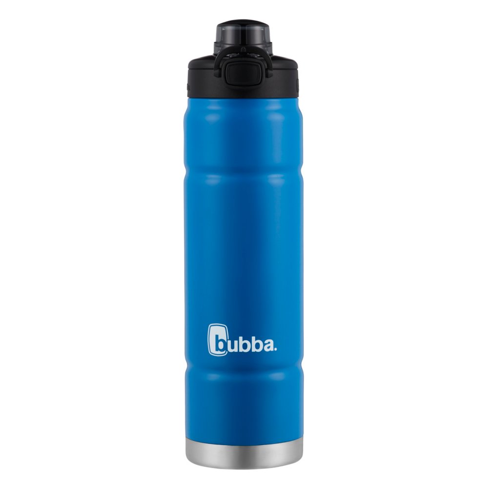 bubba 32oz Radiant Push Button Water Bottle with Straw Rubberized Stainless  Steel Licorice