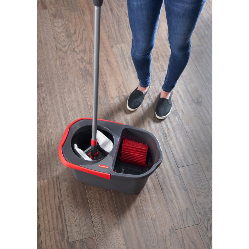 Rubbermaid Microfibre Flat Spin Mop Floor Cleaning System