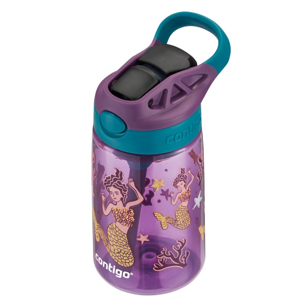 Contigo Kid's 14 Oz Autospout Straw Water Bottle - Unicorns