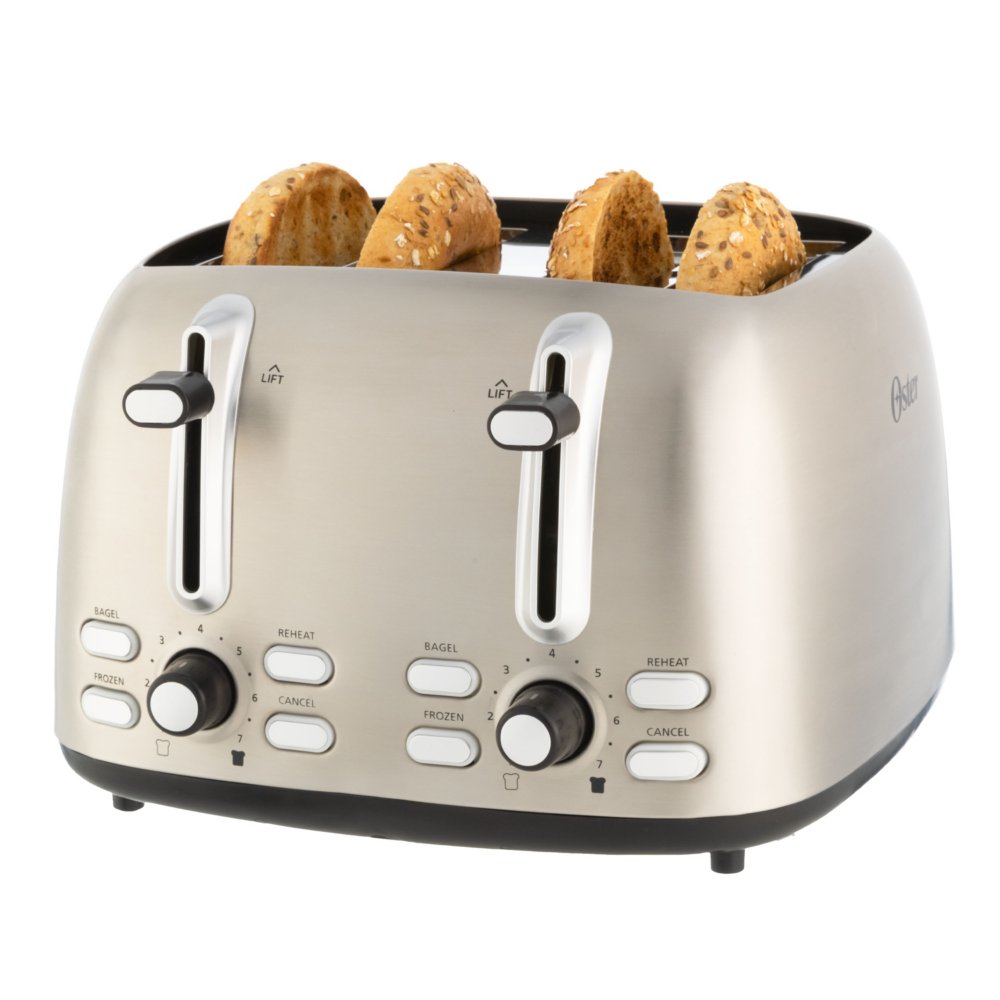 Oster 4-Slice Toaster, Stainless Steel 