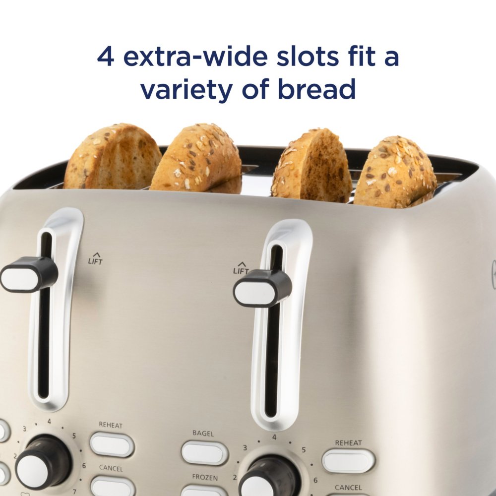 New Oster 4 Slice Stainless Steel Toaster, TSSTRTWF4S store