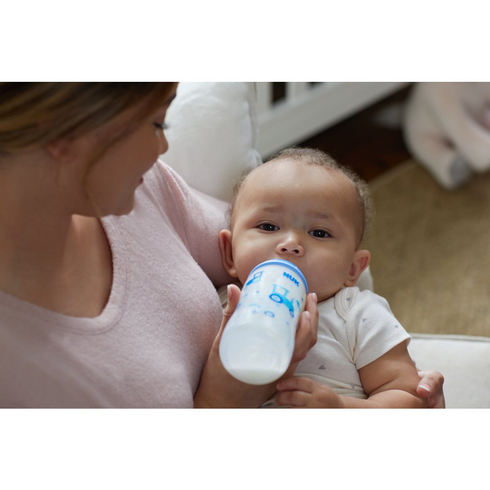 Nourish your baby with the NUK Nature Sense bottle--ergonomic