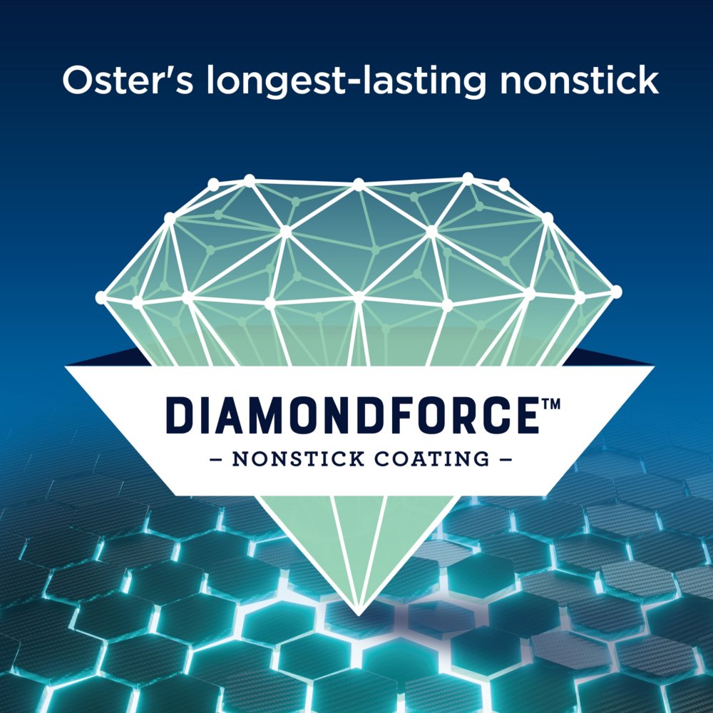Oster DiamondForce Electric Indoor Nonstick Smokeless Countertop