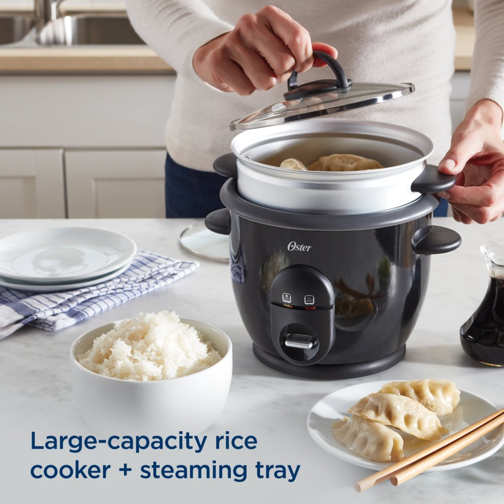 Small rice cooker with steamer non-stick coating removable rice