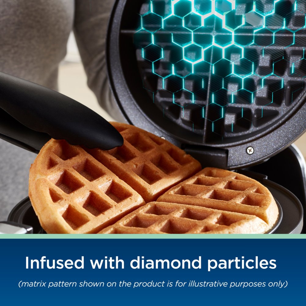 Oster® DiamondForce™ Nonstick Flip Waffle Maker