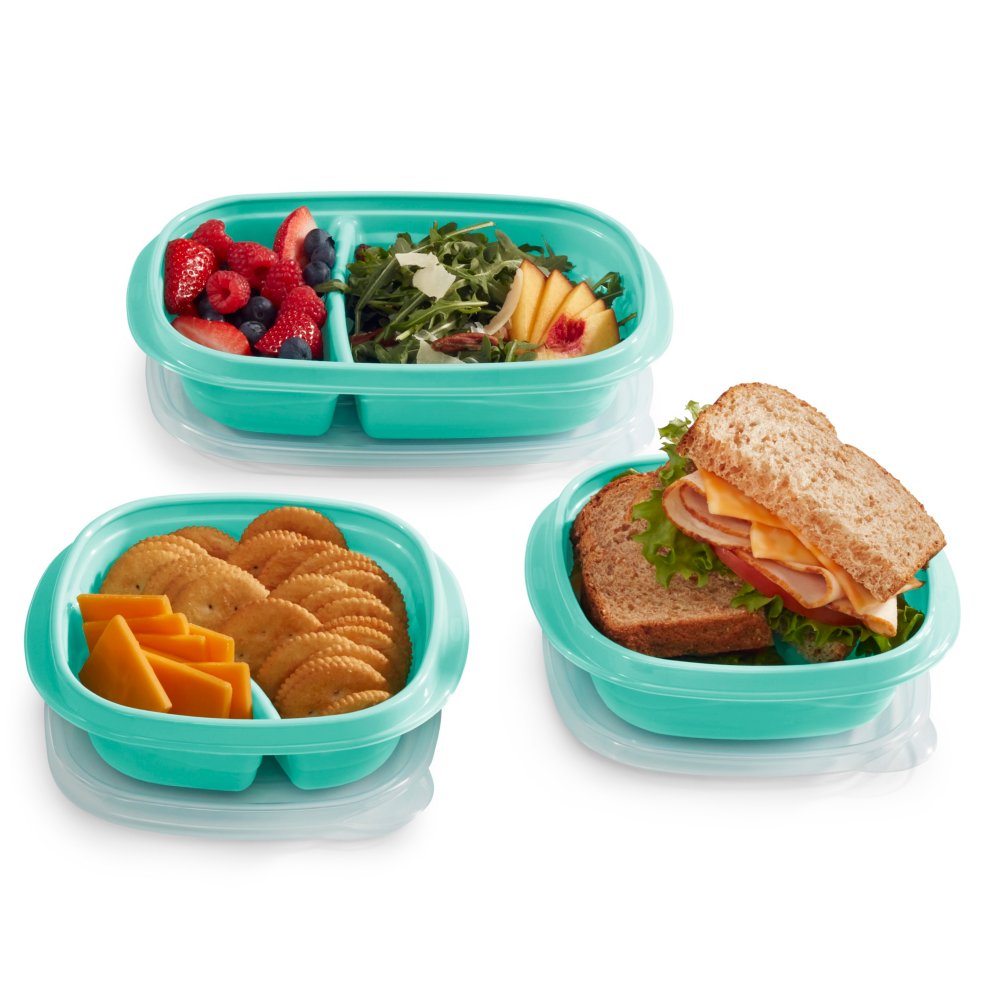 Rubbermaid TakeAlongs Food Storage Containers with Divided Base, 30 Piece  Set