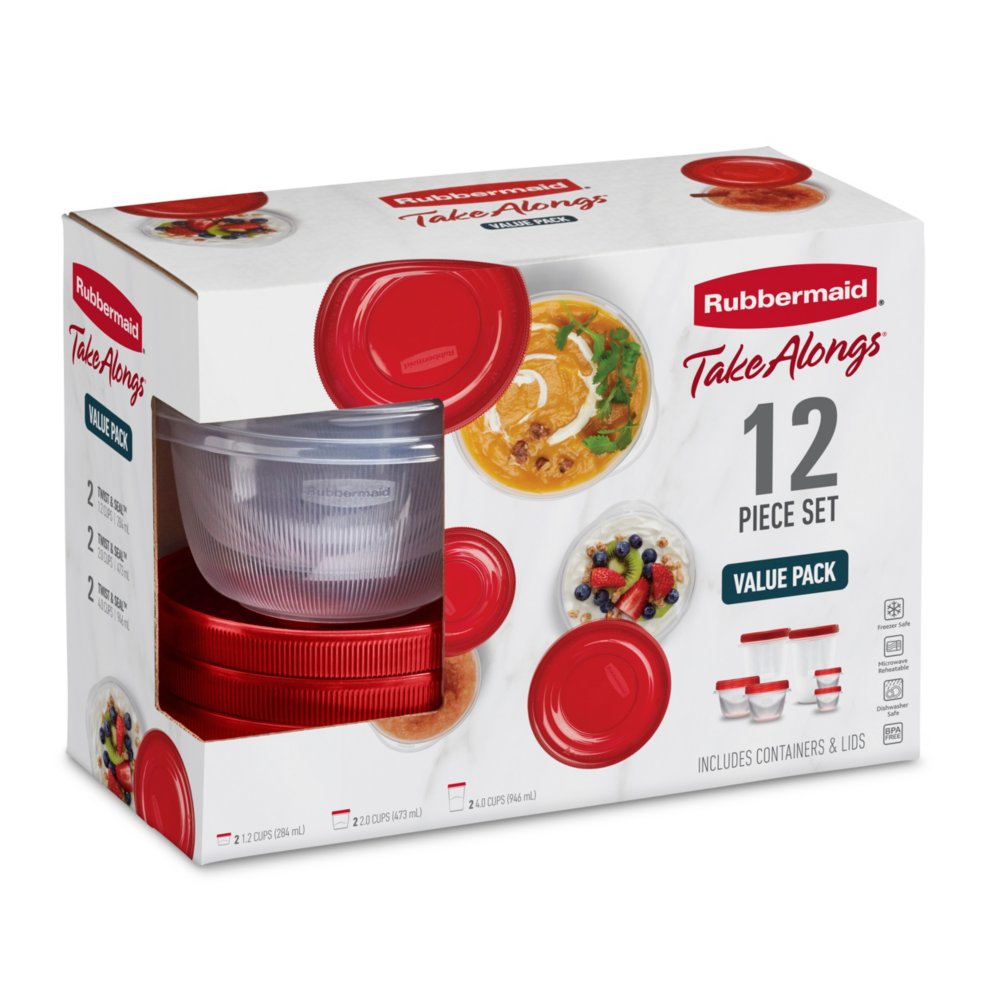 Rubbermaid Take-Along Rectangular Container - 2 Pack - Mulled Spice, 1.1  gal - Fred Meyer