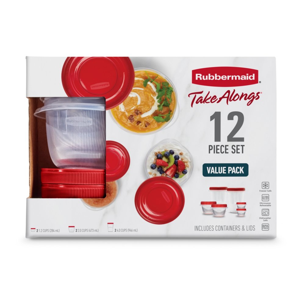  Rubbermaid TakeAlongs Snacking Food Storage Containers