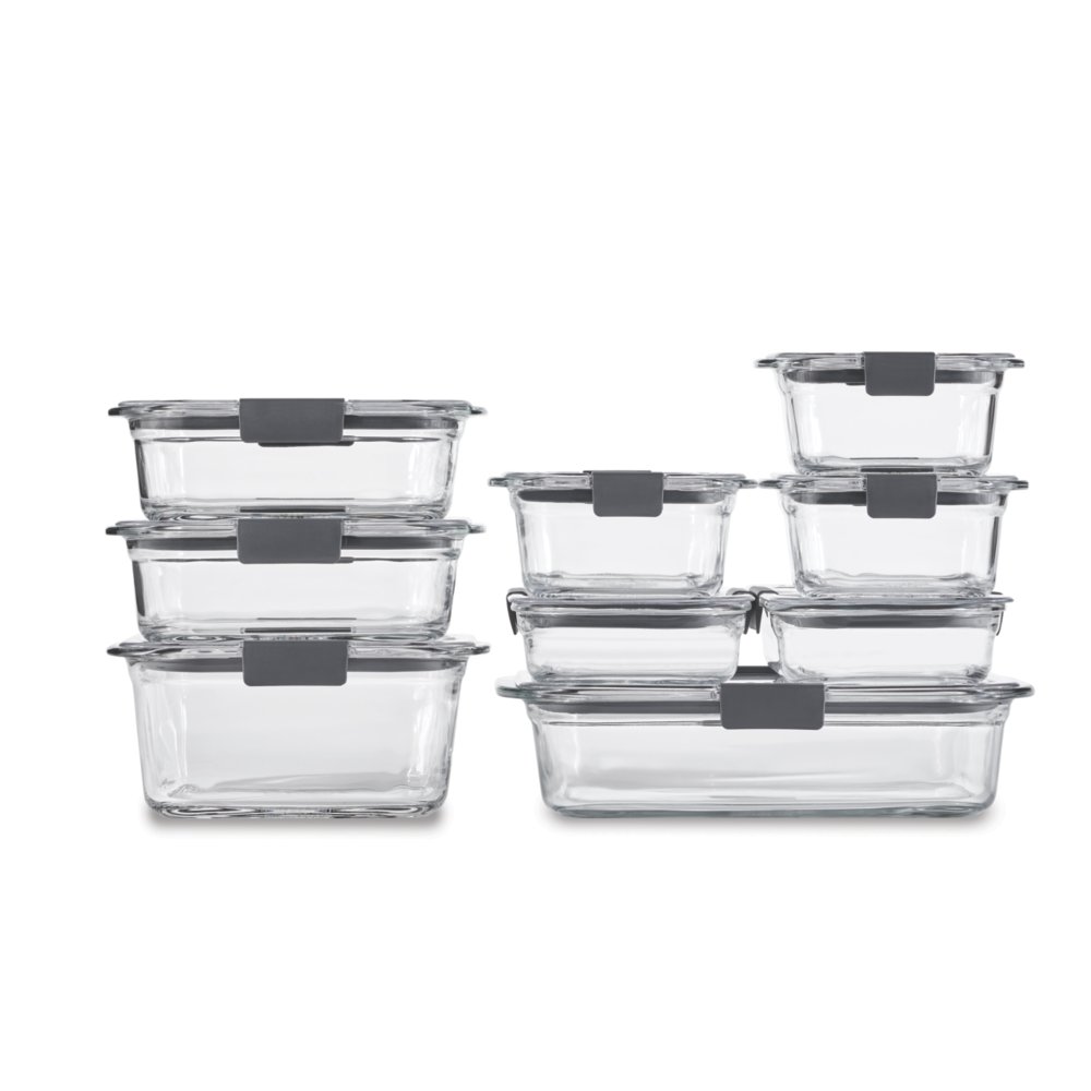 Rubbermaid Brilliance Rectangular Lunch/Sandwich Food Storage Containers, 3  pc - Harris Teeter