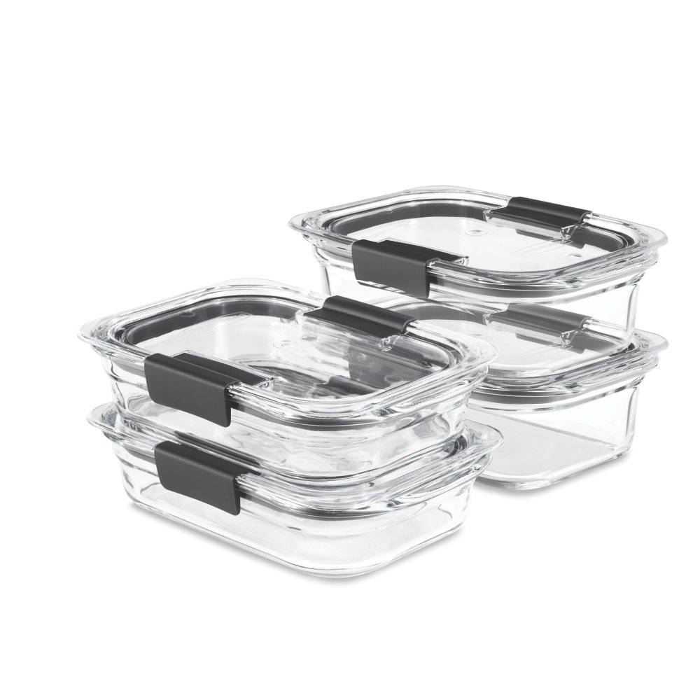 Rubbermaid Brilliance Rectangular Lunch/Sandwich Food Storage Containers, 3  pc - Fred Meyer