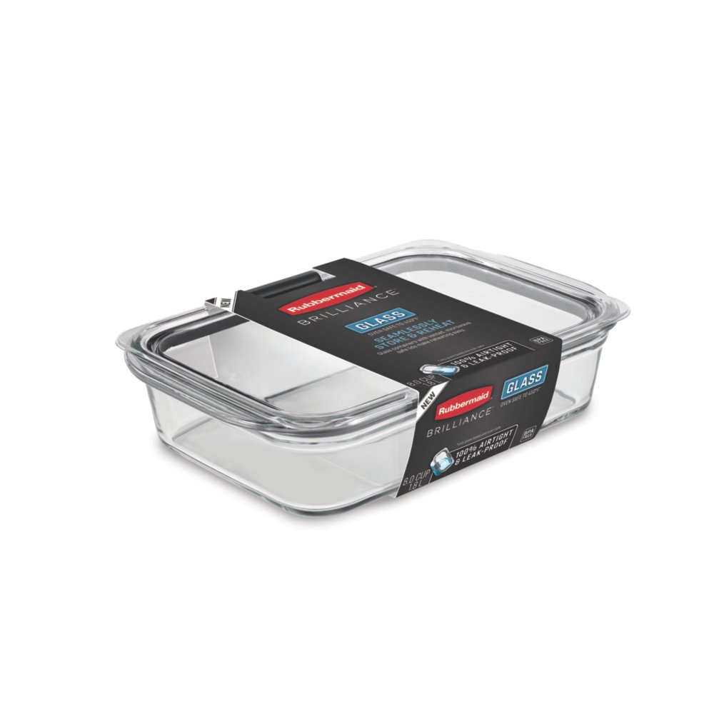 Rubbermaid Brilliance Rectangular Lunch/Sandwich Food Storage Containers, 3  pc - Fry's Food Stores