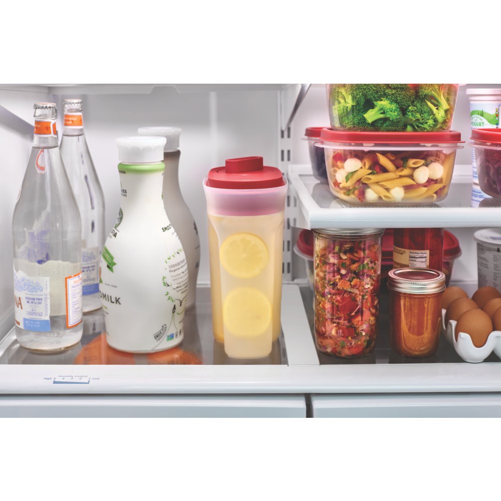 https://s7d1.scene7.com/is/image/NewellRubbermaid/2122589-rubbermaid-food-storage-ss-pitcher-premium-lid-2qt-red-refrigerator-with-food-lifestyle?wid=1000&hei=1000