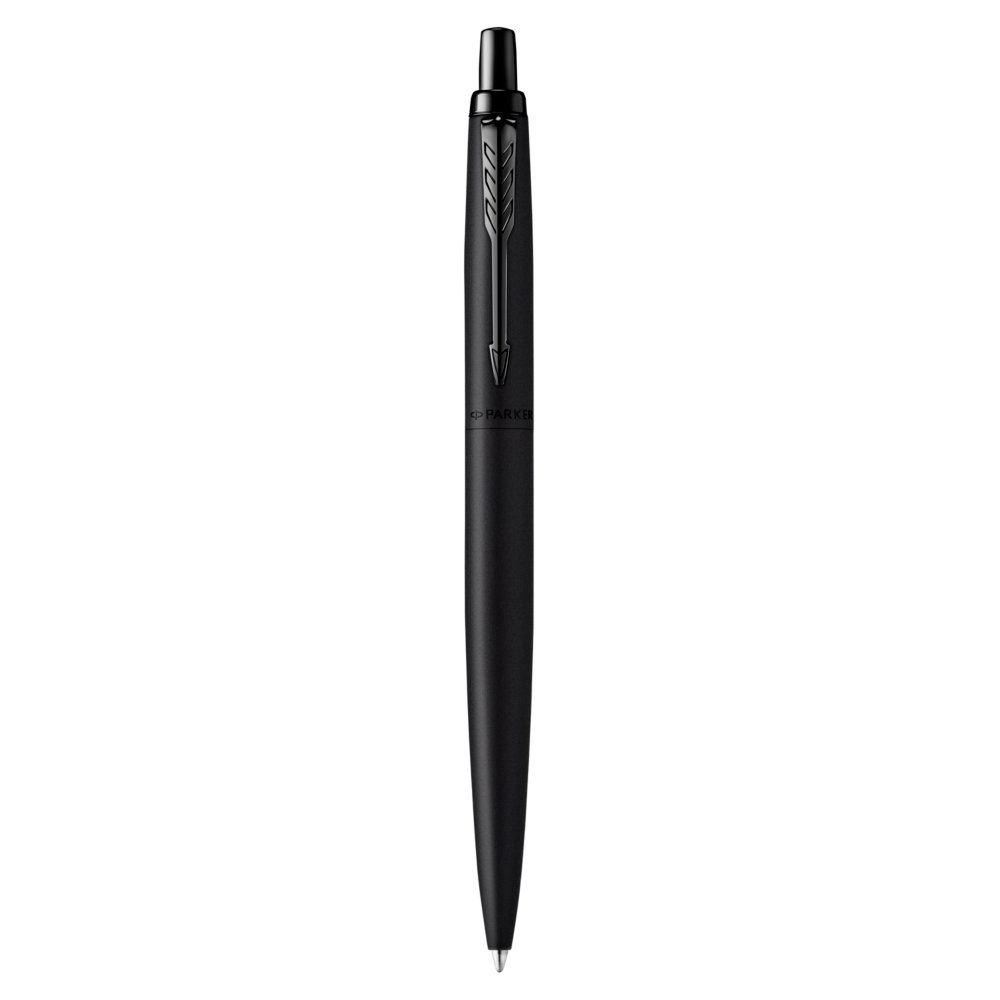 Genuine Parker Jotter XL Monochrome Black Ballpoint Pen with Black Trim Blue Ink 