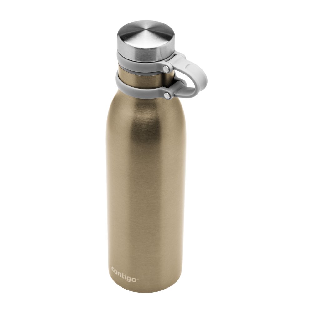 Contigo Matterhorn Botella de agua de acero inoxidable con aislamiento  Thermalock, vaso sin BPA con tapón de rosca, 100% a prueba de fugas y  derrames