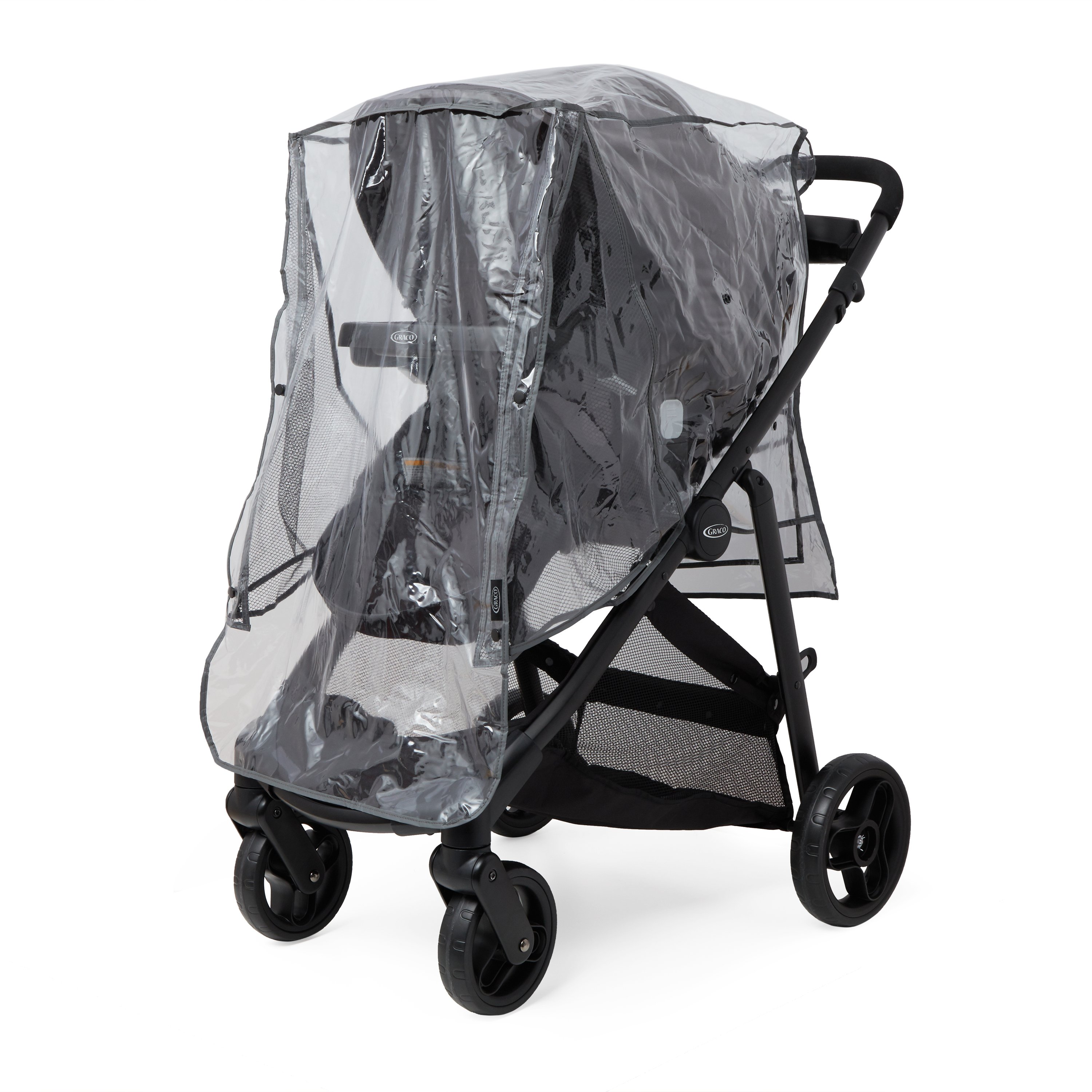 graco double pushchair raincover