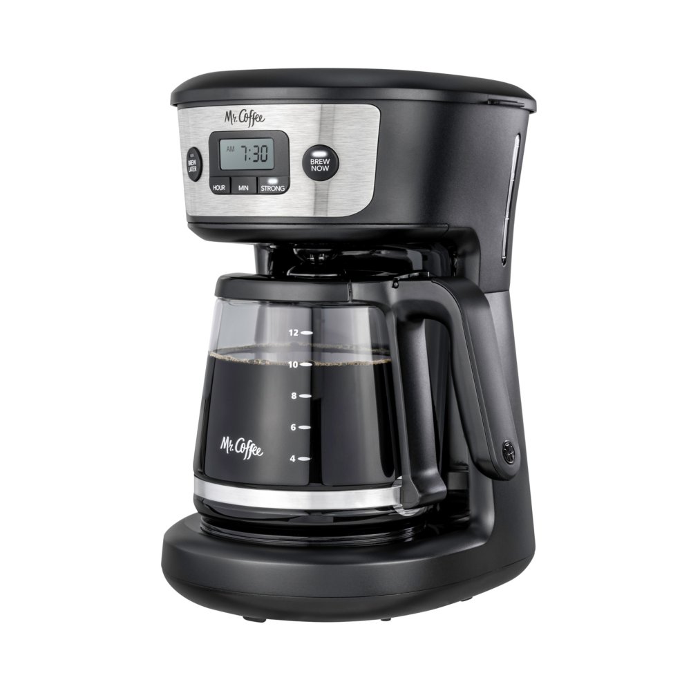 Mr. Coffee 12 Cup Programmable Coffeemaker with Strong Brew