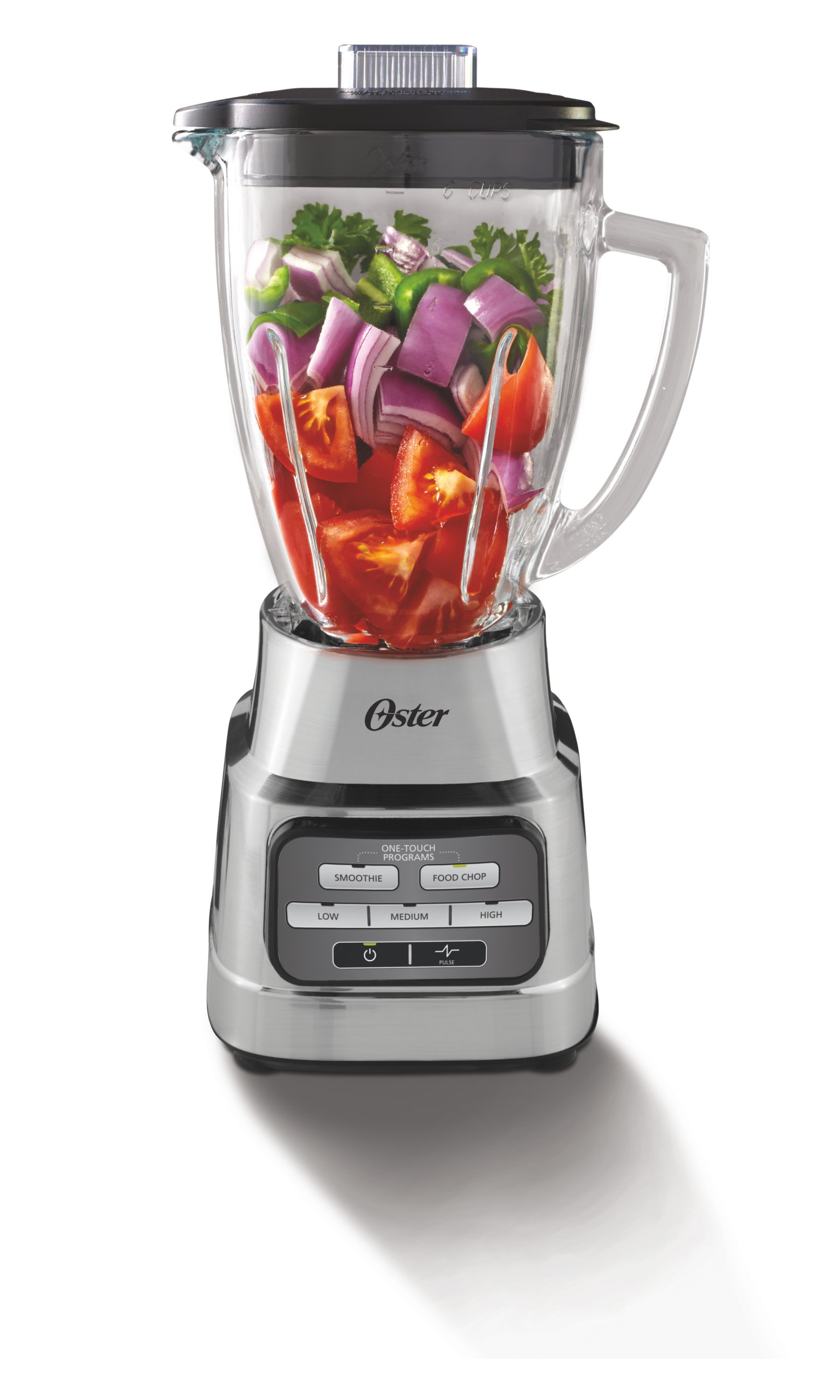 Oster One Touch Blender With Auto Programs And 6 Cup Glass Jar   2127004 BCBGP C00 Oster One Touch Blender With Food