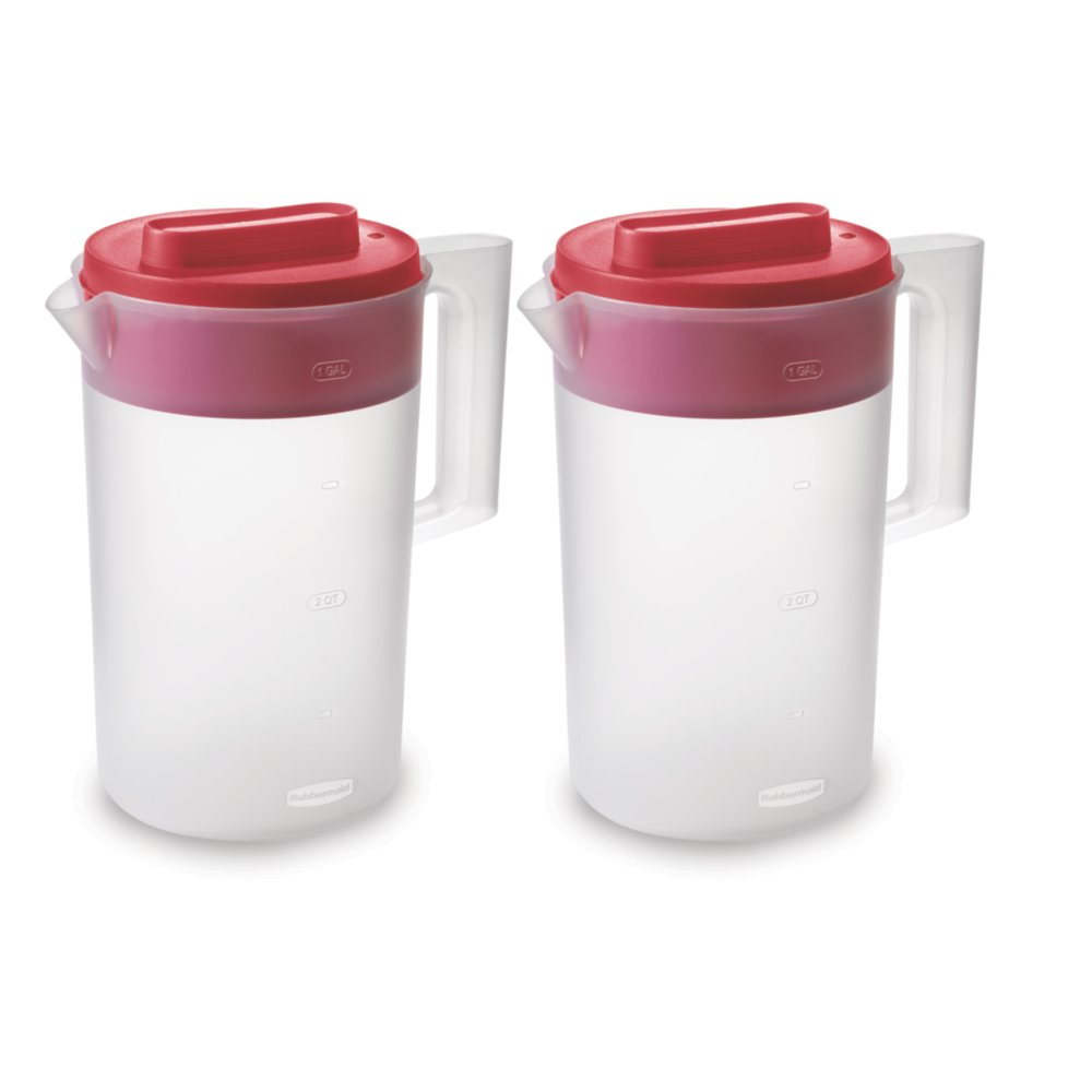 Rubbermaid TakeAlongs Food Storage Container - 1Gal 2pk, Red