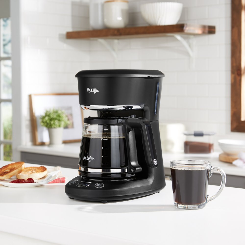 5-Cup Coffee Maker, Grab-A-Cup Auto Pause, Black