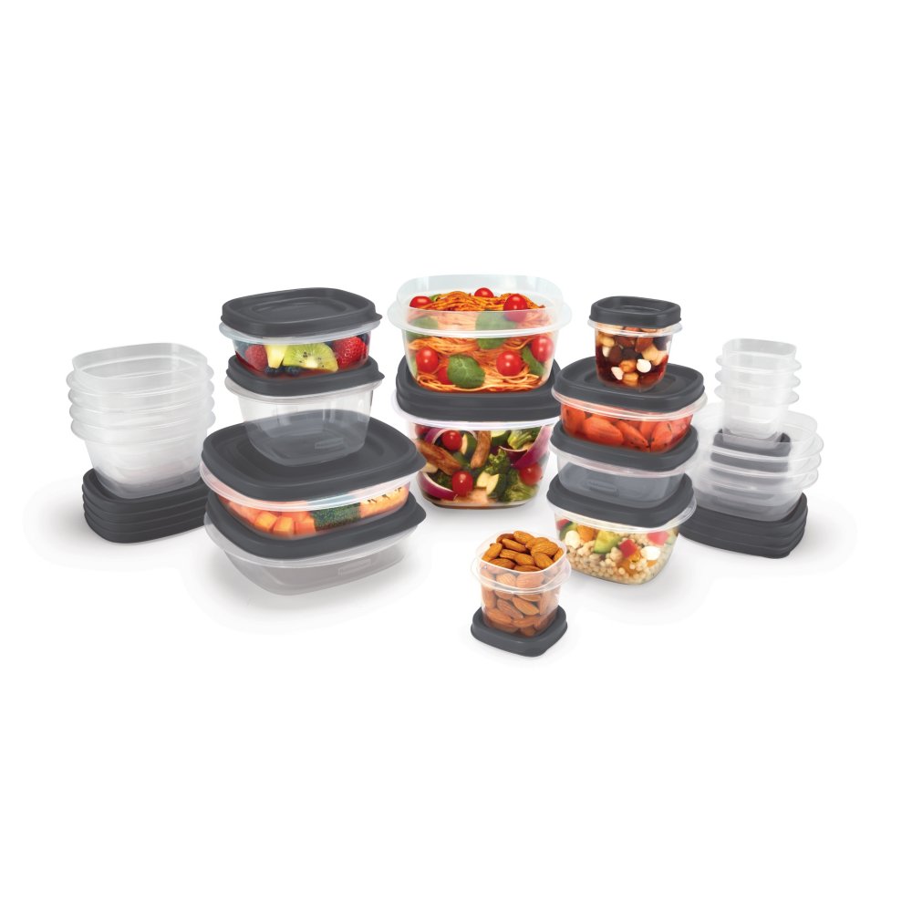 Rubbermaid Premier Easy Find Lids 7-Cup Meal Prep and Food Storage  Container, Grey