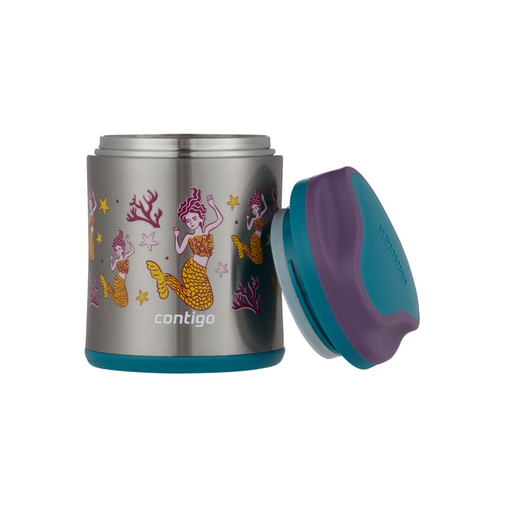 CONTIGO 10 Oz Insulated Stainless Steel Food Jar Flowers Kid's Lunch Hot or  Cold