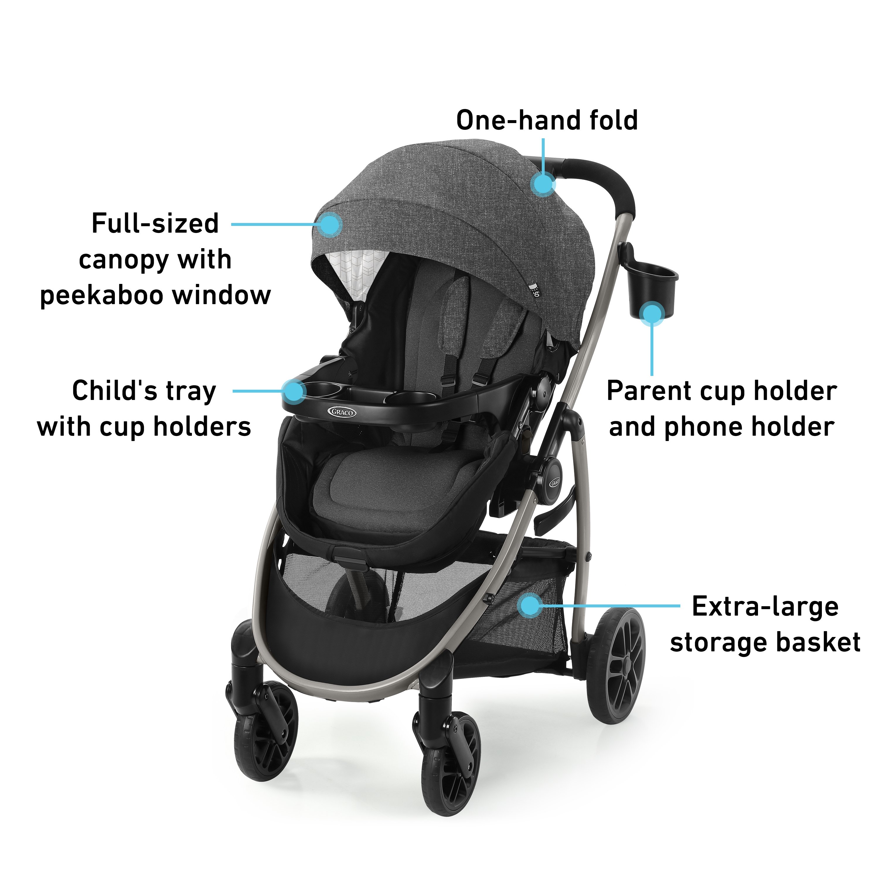 graco pushchair with tray