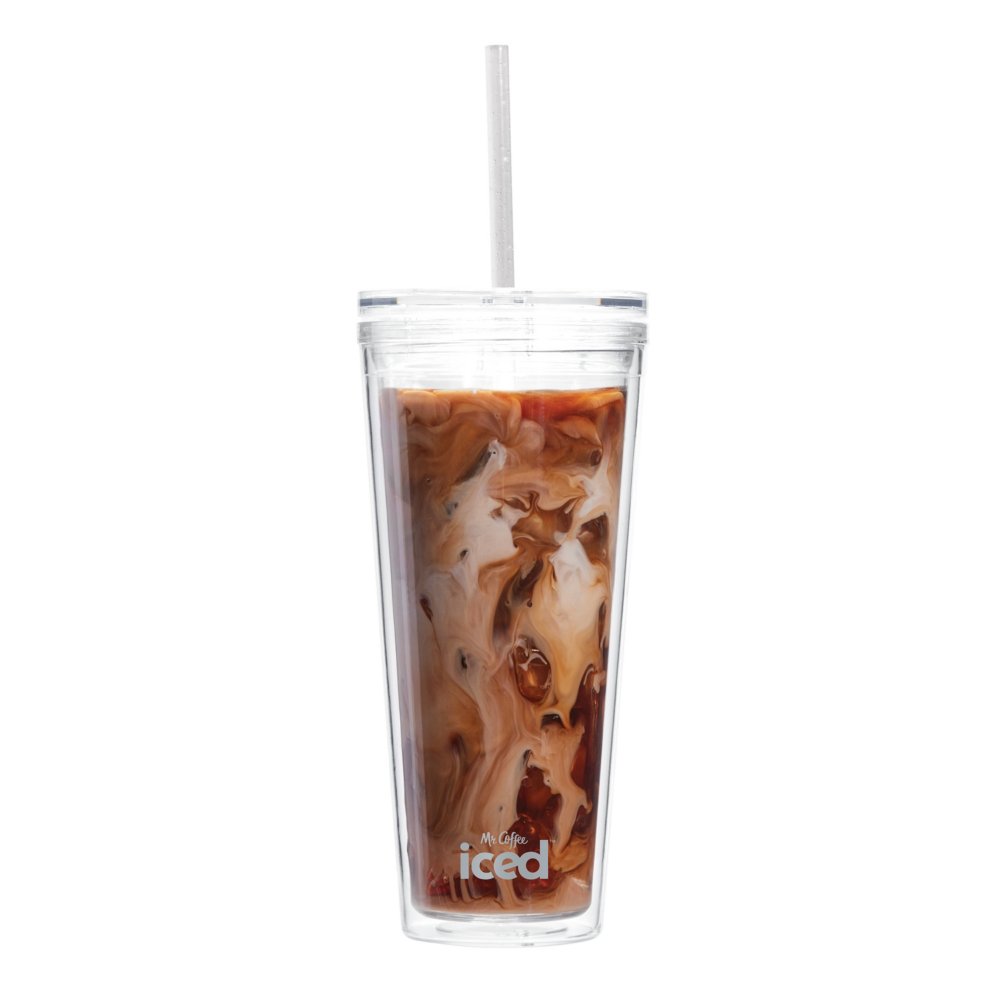 Plastic Cup Lid Straw Tumbler  Iced Coffee Cups Lids Straws