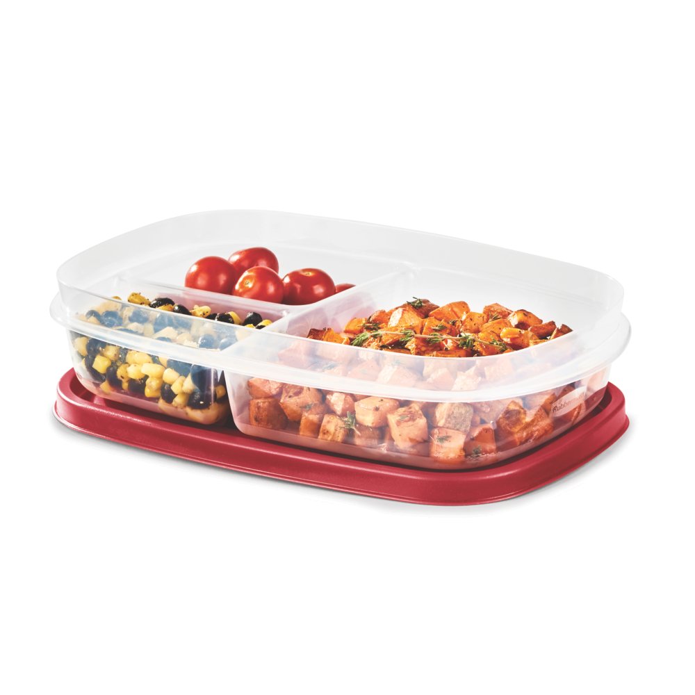 Rubbermaid® EasyFindLids® Vented Food Container - Clear/Racer Red, 56 oz -  Ralphs