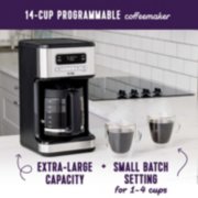 14-cup programmable coffeemaker extra-large capacity + small batch setting for 1-4 cups image number 1
