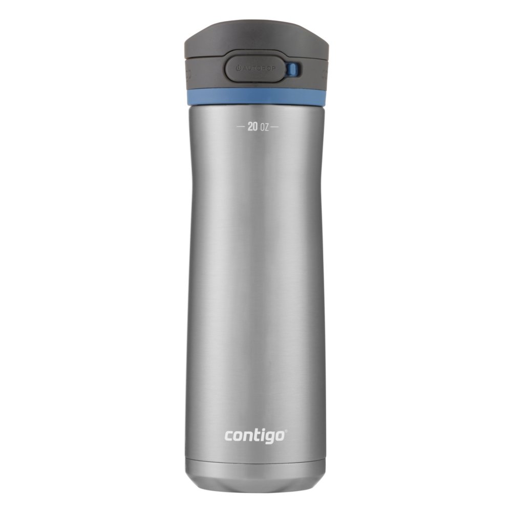 Contigo Jackson Chill 2.0 20oz AutoPop Stainless Steel Water Bottle Silver