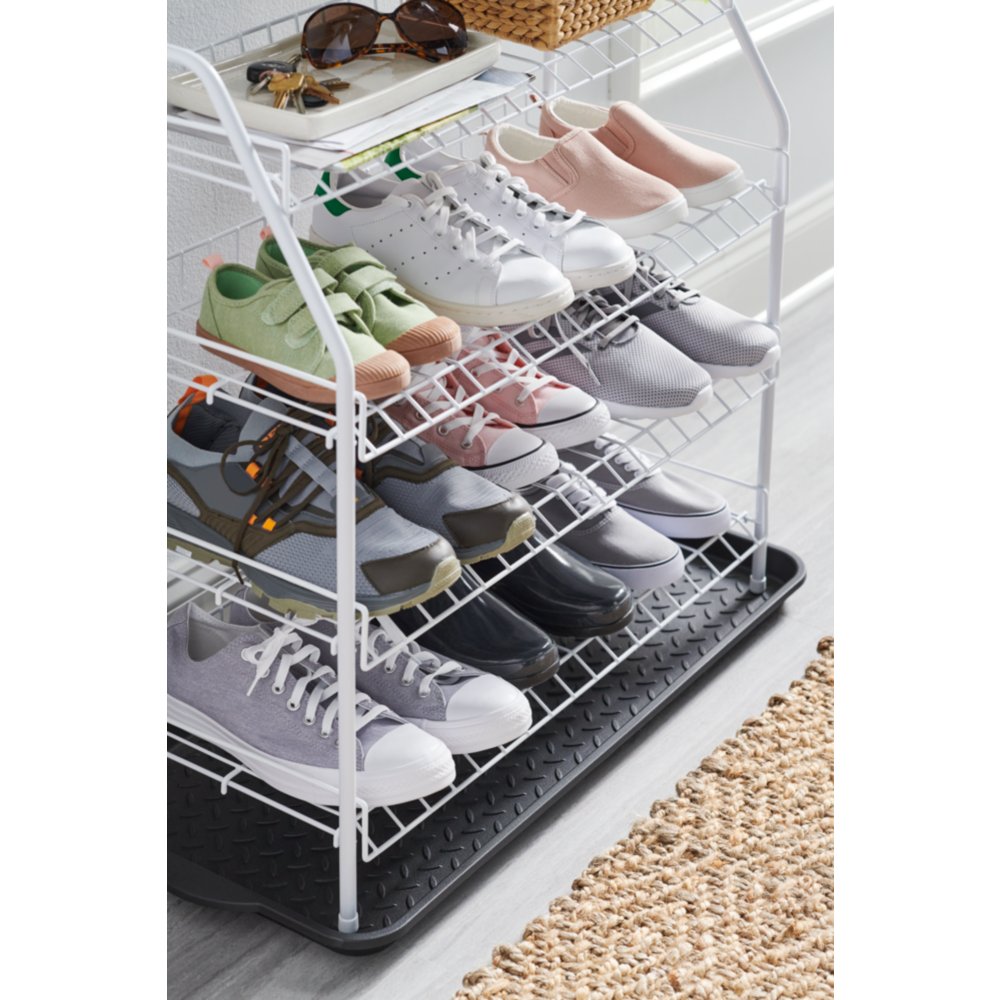 Plastic shoe rack kmart best sale
