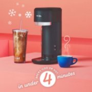 coffeemaker brews iced or hot in under four minutes image number 1