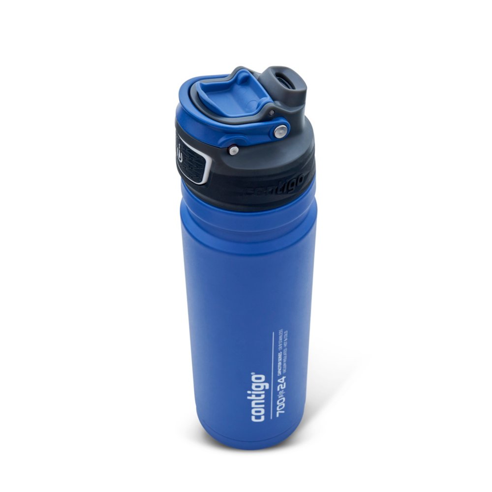 Contigo Free Flow AUTOSEAL™ Vacuum-Insulated Water Bottle, 700 ml (Blue  Corn)