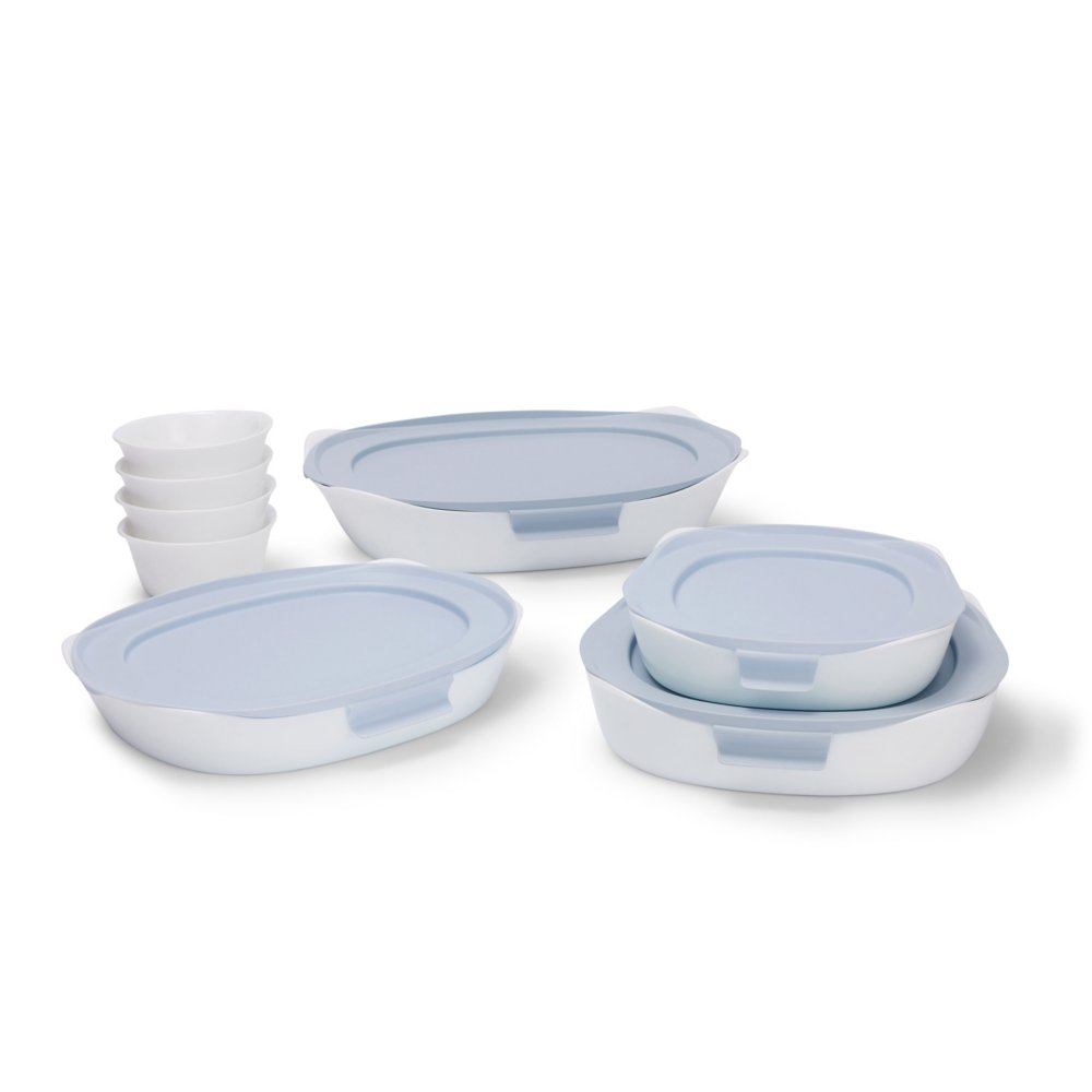 Rubbermaid® DuraLite™ Glass Bakeware, 4-Piece Set with Lids, Baking Dishes  or Casserole Dishes, 9 x 13 and 8 x 12