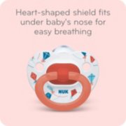 heart shaped shield fits under babies nose for easy breathing image number 6