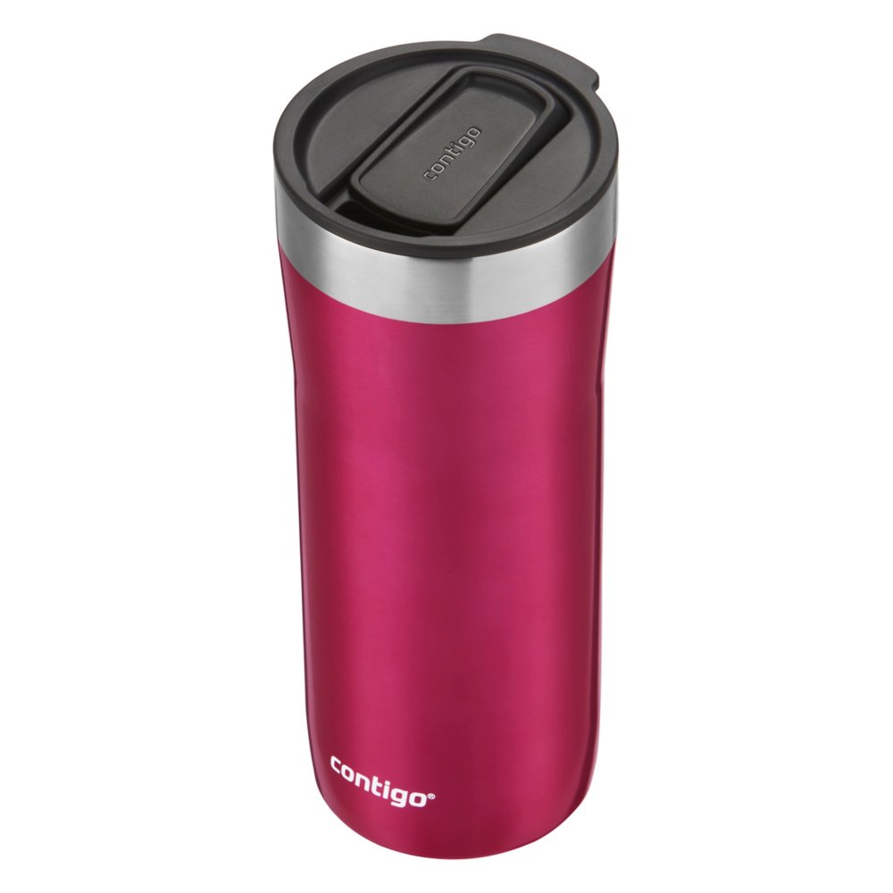 Contigo Streeterville Stainless Steel Tumbler with Straw, Dragon Fruit,  24oz