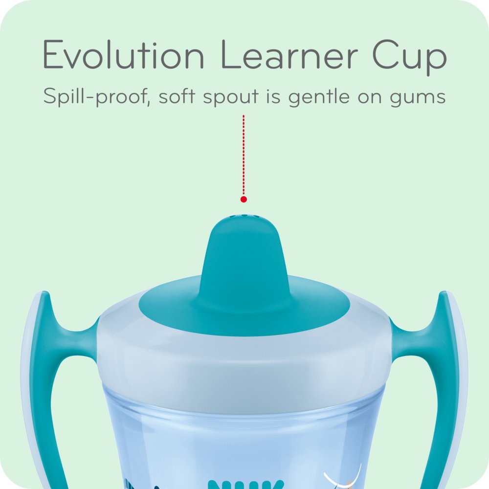 NUK Mini Magic Cup - 360° Anti-Spill Rim - 6+ Months - 160 ml - Bee Ant  Design