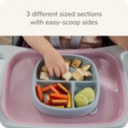 suction plate for toddlers with sections image number 2