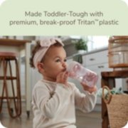 Child drinking from Nuk sippy cup made toddler-tough with premium break-proof tritan plastic image number 1