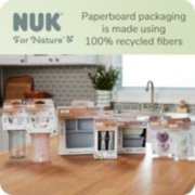 Nuk for nature products in paperboard packaging made using 100 percent recycled fibers image number 6