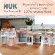 Nuk for nature products in paperboard packaging made using 100 percent recycled fibers image number 6
