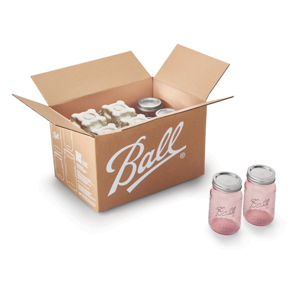Ball® Rose Vintage Mason Jars & Lids, Regular Mouth Ball