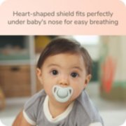 Heart-shaped shield fits perfectly under baby’s nose for easy breathing image number 4