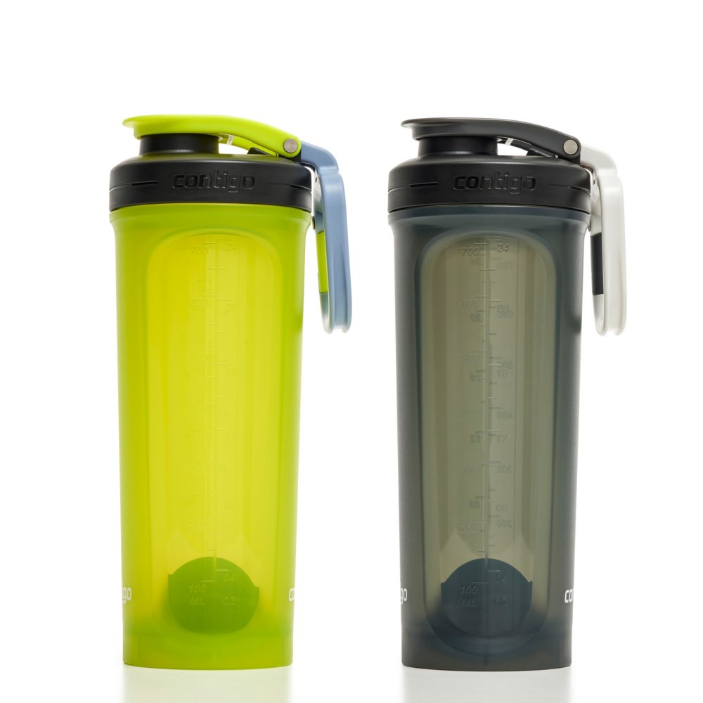 MIXT Energy Shaker Bottle, 16 oz. Shaker Bottle, BPA Free & Lid Mixing  Technology (16 oz, Black)