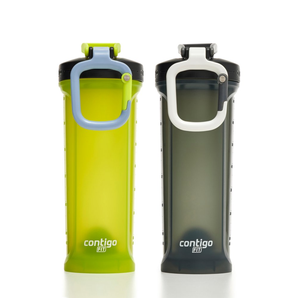 Contigo Fit Shake & Go 2.0 Plastic Antimicrobial Shaker Bottle, Salt White,  28 fl oz. - Yahoo Shopping