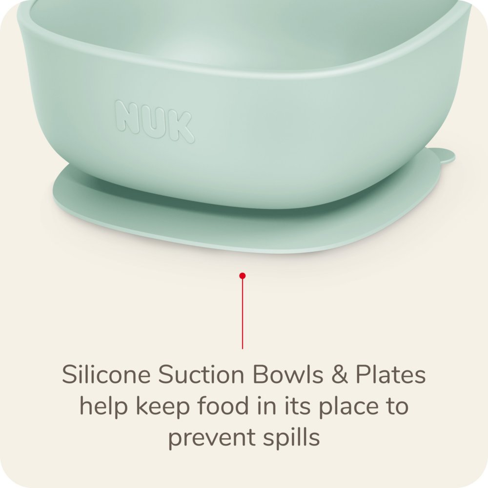  2 Pack Silicone Baby Bowls with Super Suction