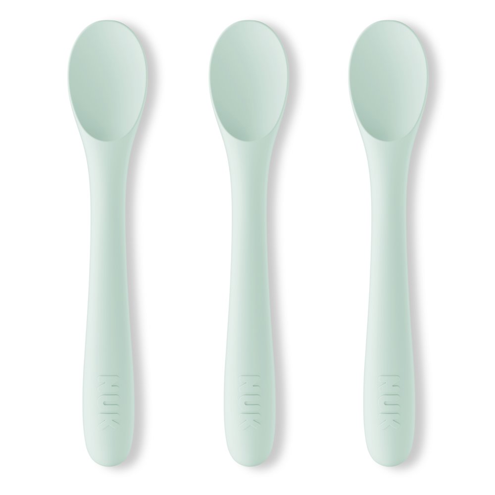Silicone Baby Utensils | Set Includes 3 Baby Spoons | NUK