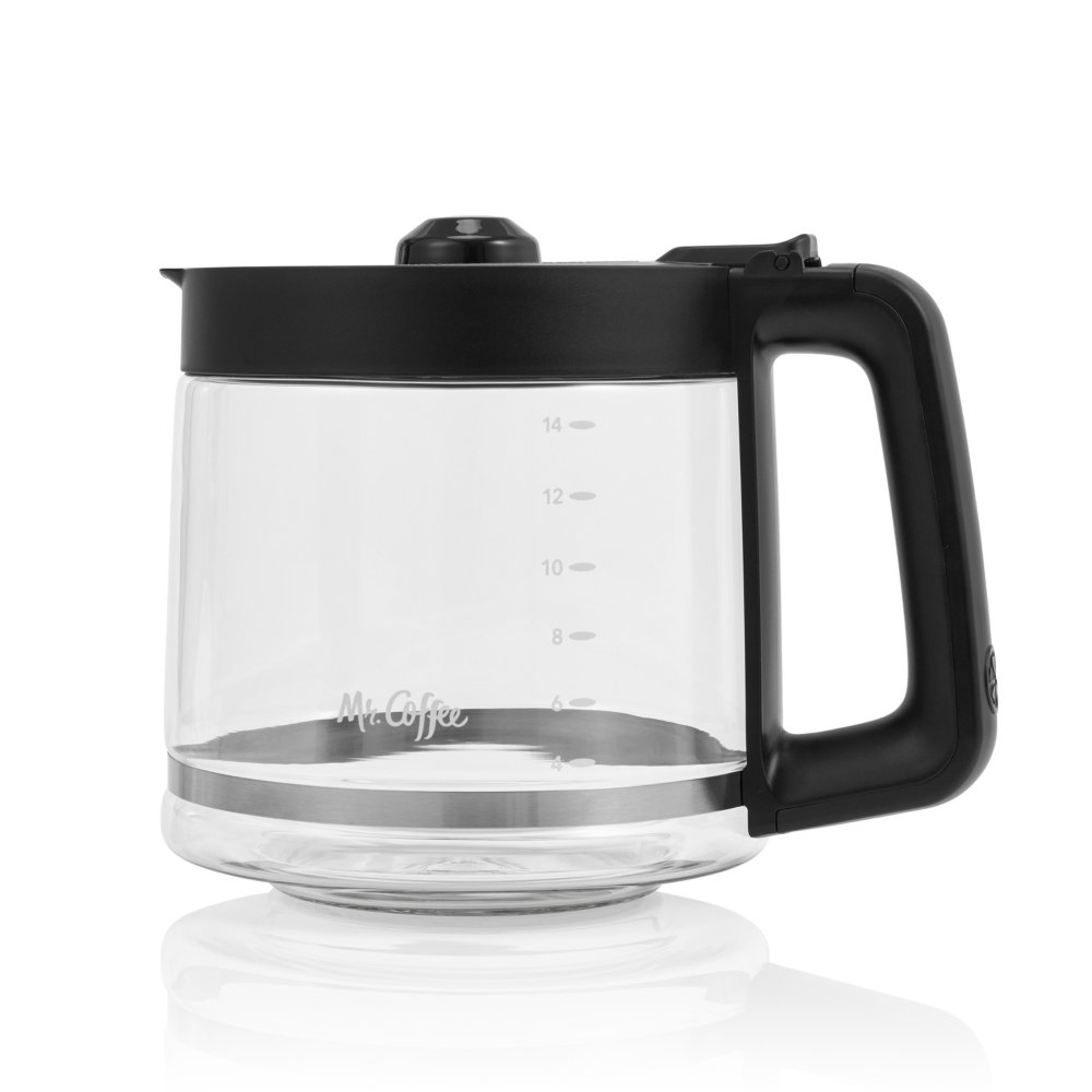 Mr. Coffee 4 - 5 Cup Glass Replacement Coffee Pot Carafe Black Lid