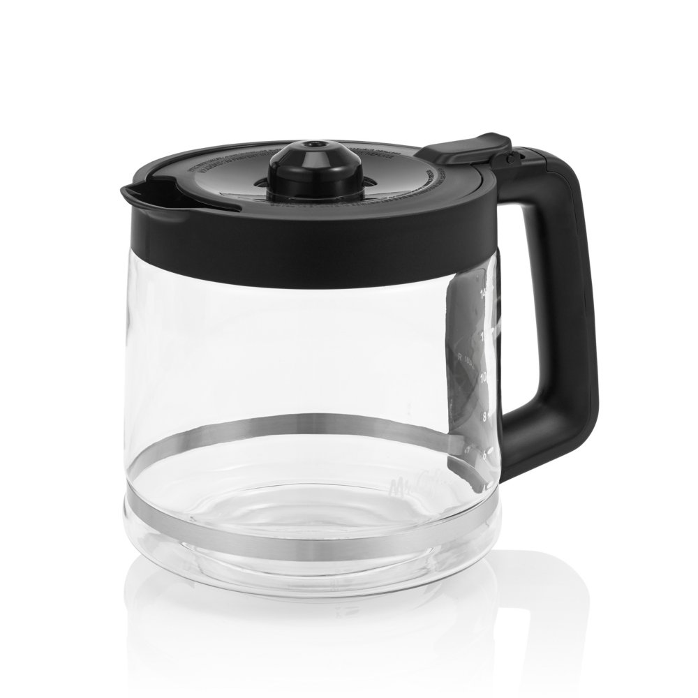 Generic 12-CUP Glass Carafe Replacement Compatible With Mr. Coffee 12 Cup  coffee maker machine,Black Handle